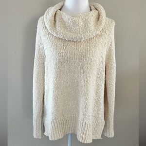 J. Jill Cream Cowl Neck Sweater